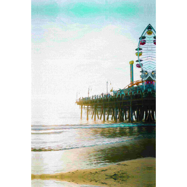 Highland Dunes Boardwalk Pier Wrapped Canvas Graphic Art Wayfair